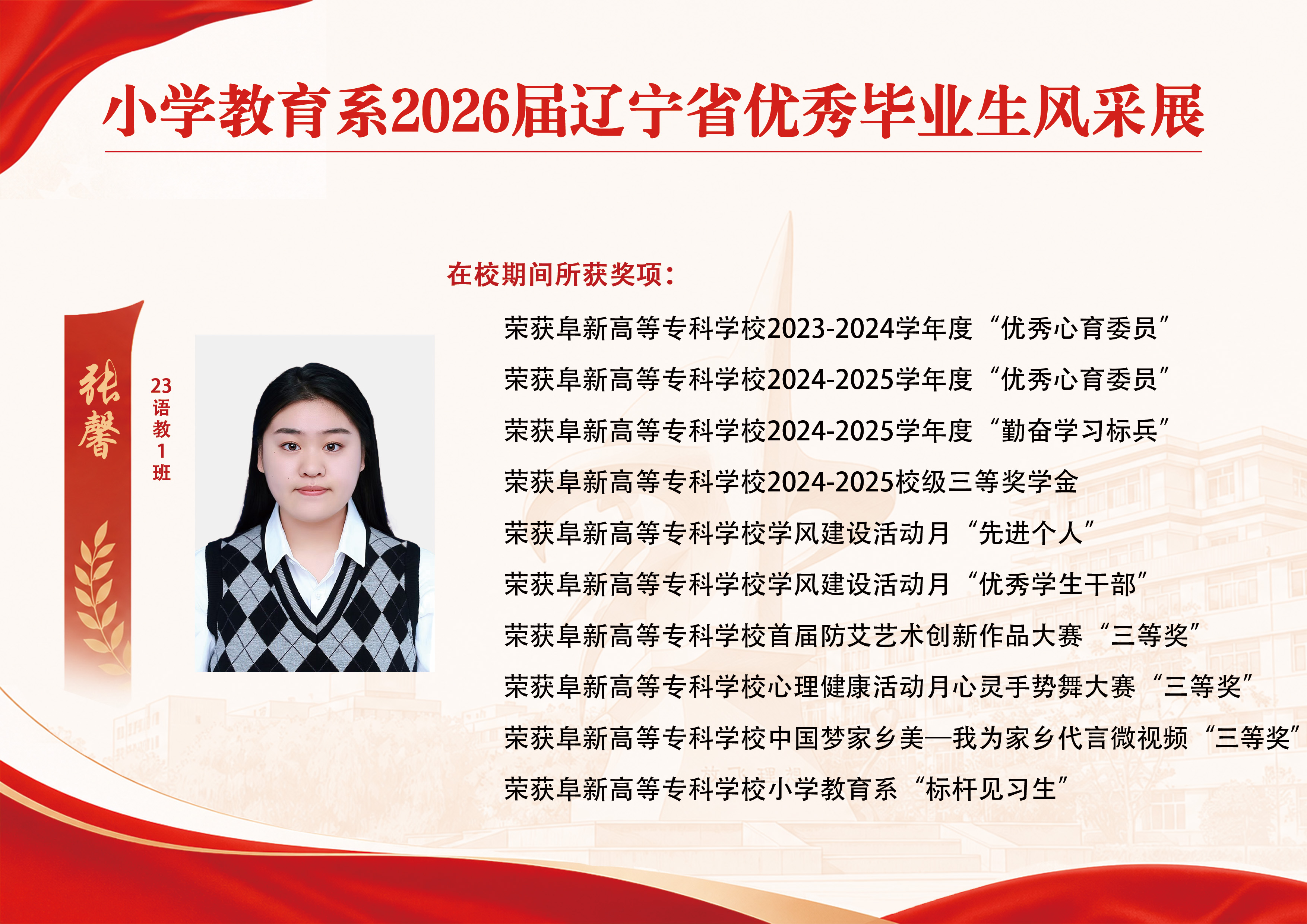 beat365中文唯一官网小学教育系2026届辽宁省优秀毕业生风采展
